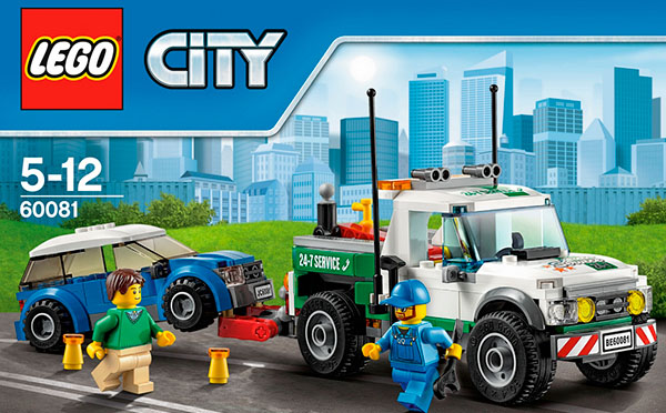 Lego City Pickup Tow Truck (60081) - эвакуатор купить в интернет-магазине icover