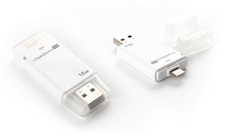 i-FlashDevice HD 16 Gb - внешний накопитель для iOS-устройств (White) купить в интернет-магазине icover
