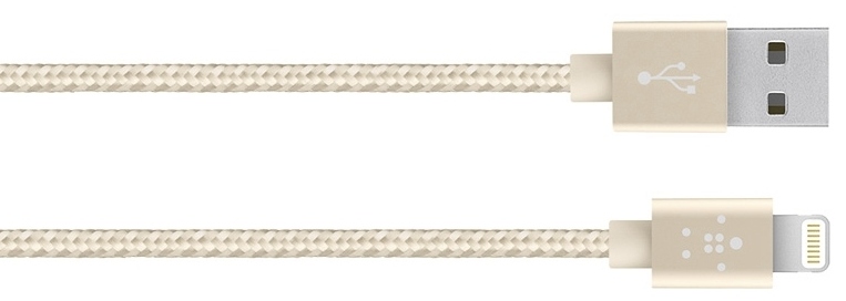 Belkin Mixit Metallic Lightning to USB Cable (Gold) Belkin Mixit Metallic Lightning to USB Cable (Gold)
