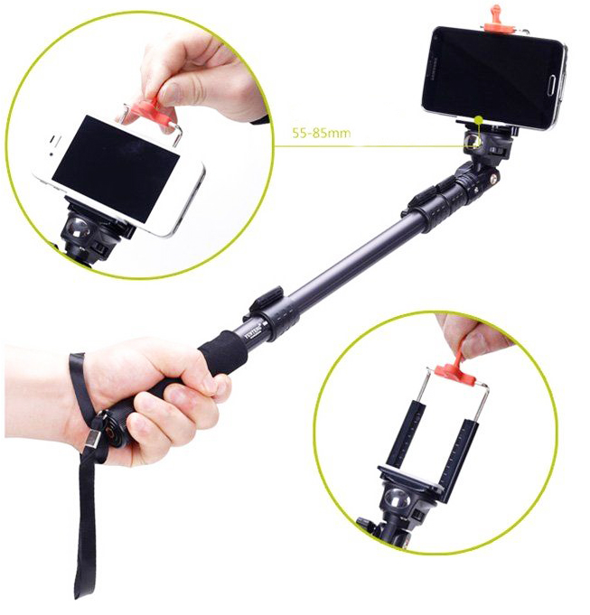 Как поменять батарейку в пульте селфи палки Купить yunteng Monopod Selfie Stick (YT-088) - монопод универсальный в Москве в 