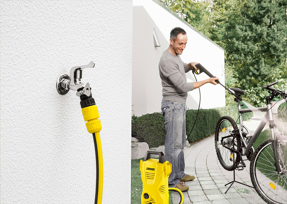 Комплект Karcher 2.645-258.0 со шлангом 10 м. для крана без резьбы (Yellow) купить в интернет-магазине icover