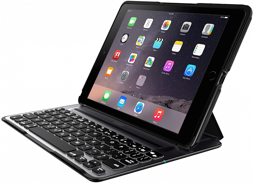 Belkin Qode Ultimate Pro (F5L176EABLK) - чехол-клавиатура для iPad Air 2 (Black) купить в интернет-магазине icover