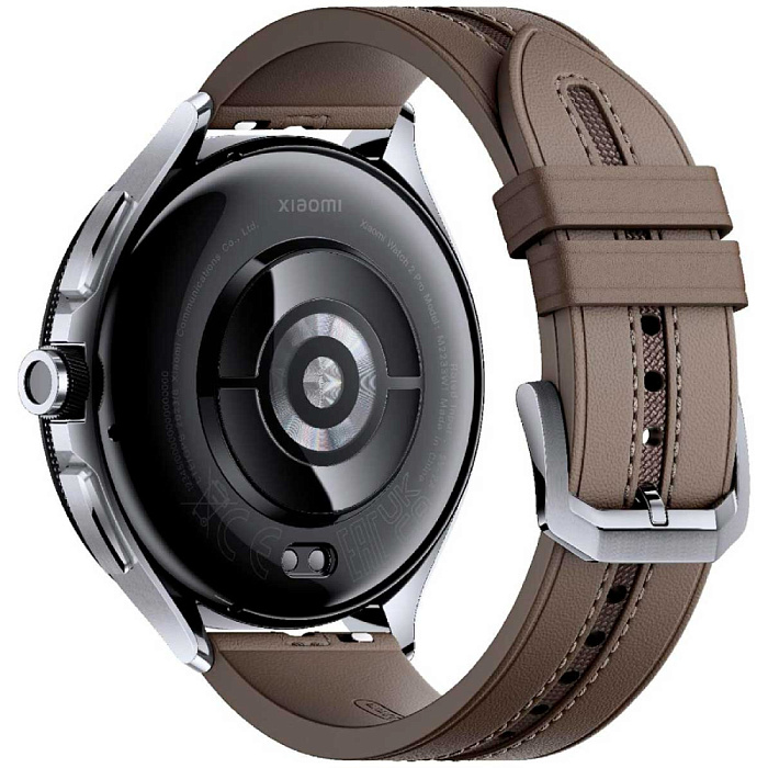 Смарт-часы Xiaomi Watch 2 Pro Bluetooth Silver Case Brown Leather Strap (Silver/Brown) купить в интернет-магазине icover