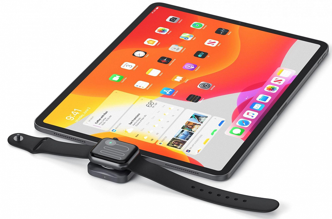 Зарядное устройство Satechi USB-C Magnetic Charging Dock (ST-TCMCAWM) для Apple Watch (Space Grey) купить в интернет-магазине icover