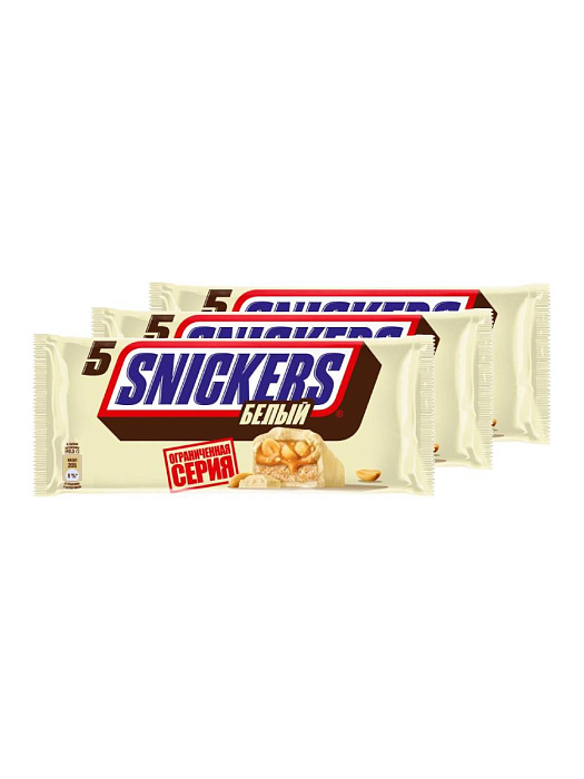 Шоколадный батончик Snickers Белый (15 х 40.5 г.) купить в интернет-магазине icover