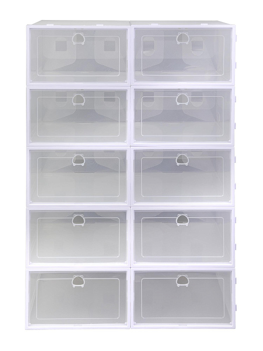 Коробки для хранения обуви Ridberg 20 шт (Transparent) купить в интернет-магазине icover