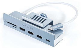 USB-концентратор Satechi Aluminum Type-C Clamp Hub (ST-UCICHB) для iMac 24" (Blue) купить в интернет-магазине icover