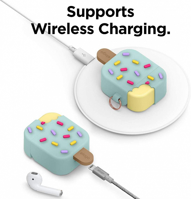 Чехол Elago Ice Cream (EAP-ICE-MT) для AirPods (Mint) купить в интернет-магазине icover