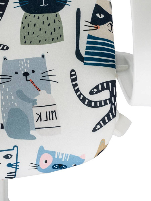 Кресло Domfy DK X-ROOM ткань/пластик (White/Cats) купить в интернет-магазине icover