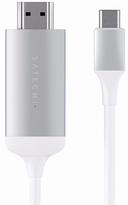 Кабель Satechi Aluminium Type-C to HDMI ST-CHDMIS (Silver) купить в интернет-магазине icover