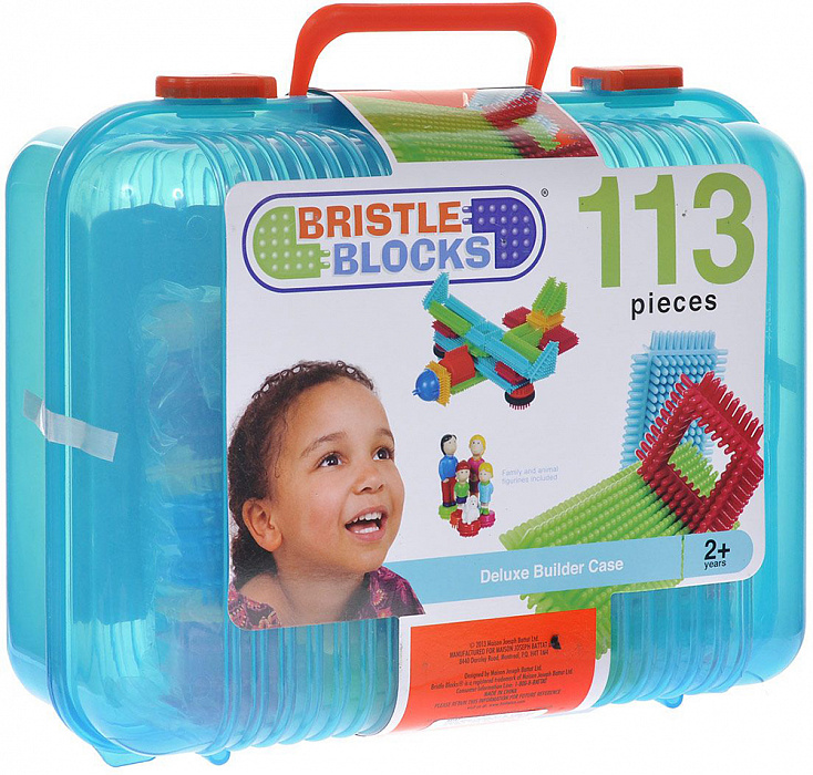 Battat Bristle Blocks, в чемоданчике, 113 деталей (68167) - игольчатый конструктор купить в интернет-магазине icover