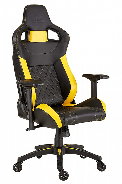 Игровое кресло Corsair T1 Race 2018 CF-9010015-WW (Black/Yellow) купить в интернет-магазине icover