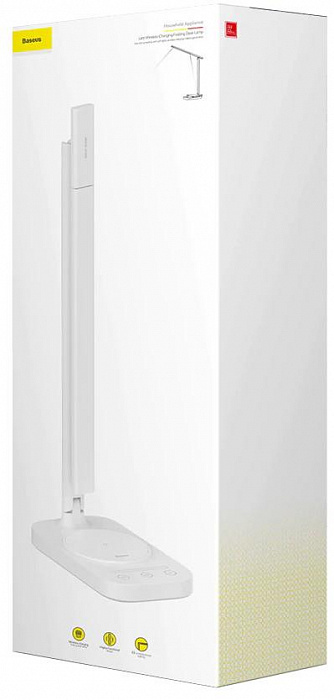 Лампа Baseus Lett (ACLT-B02) с беспроводной зарядкой (White) купить в интернет-магазине icover
