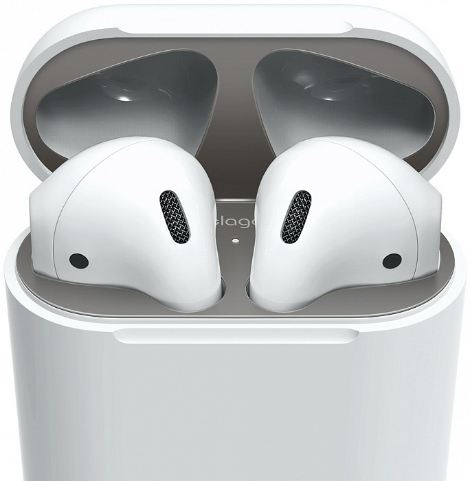 Защитная пластина Elago Dust Guard (EAP-GUARD-MDG-2S) для наушников Apple AirPods (Matt Space Grey) купить в интернет-магазине icover