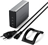 Сетевое зарядное устройство Satechi Compact 4-Port GaN Charger (ST-UC165GM-EU) 165W Type-C PD (Space Grey) купить в интернет-магазине icover