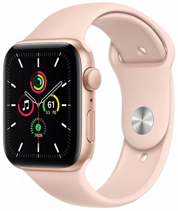 Умные часы Apple Watch SE 44mm GPS MYDR2RU/A (Gold/Pink Sand) купить в интернет-магазине icover