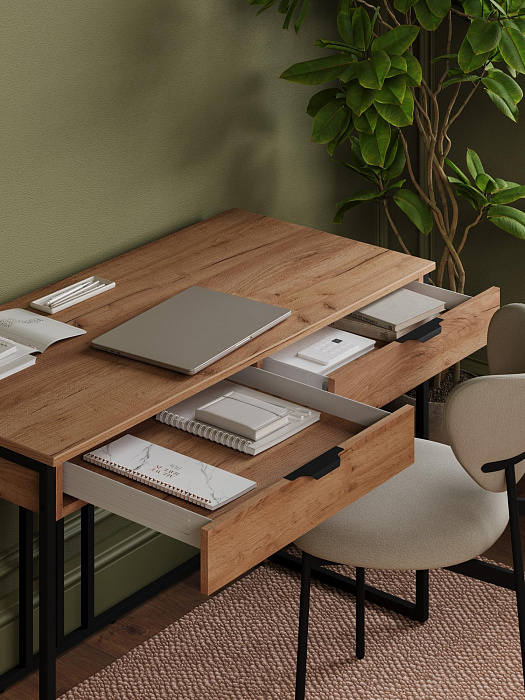 Стол письменный RIDBERG KENTUCKY (Oak/Black) купить в интернет-магазине icover