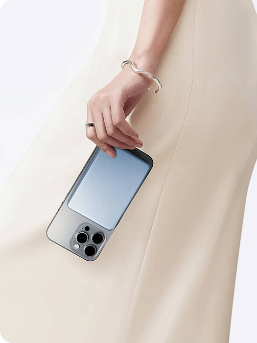 Внешний аккумулятор Xiaomi Super Slim Magnetic Power Bank (BHR08POGL) 5000 mAh (Blue) купить в интернет-магазине icover