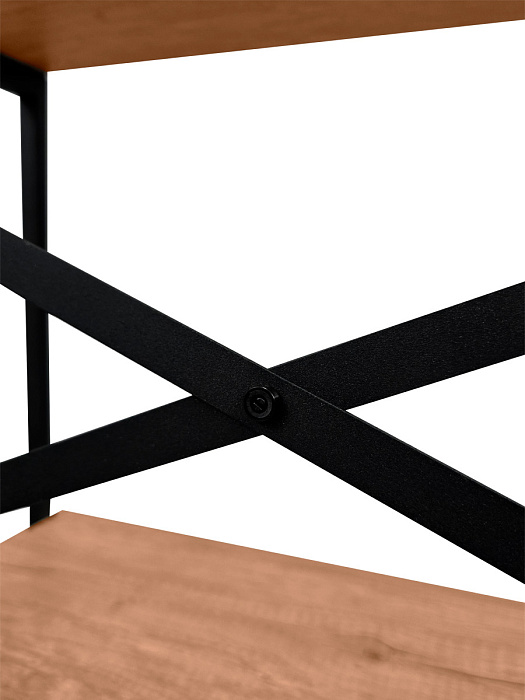 Стеллаж лофт RIDBERG CHICAGO 6 полок (Dark Oak) купить в интернет-магазине icover
