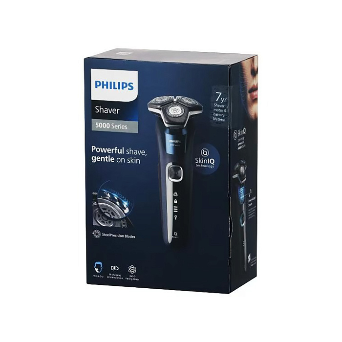 Электрическая бритва Philips Series 5000 S5885/10 (Blue) купить в интернет-магазине icover