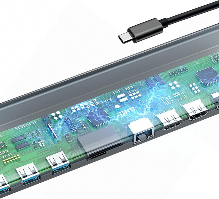 USB-концентратор Baseus Enjoyment Series USB-C CATSX-G0G (Space Grey) купить в интернет-магазине icover