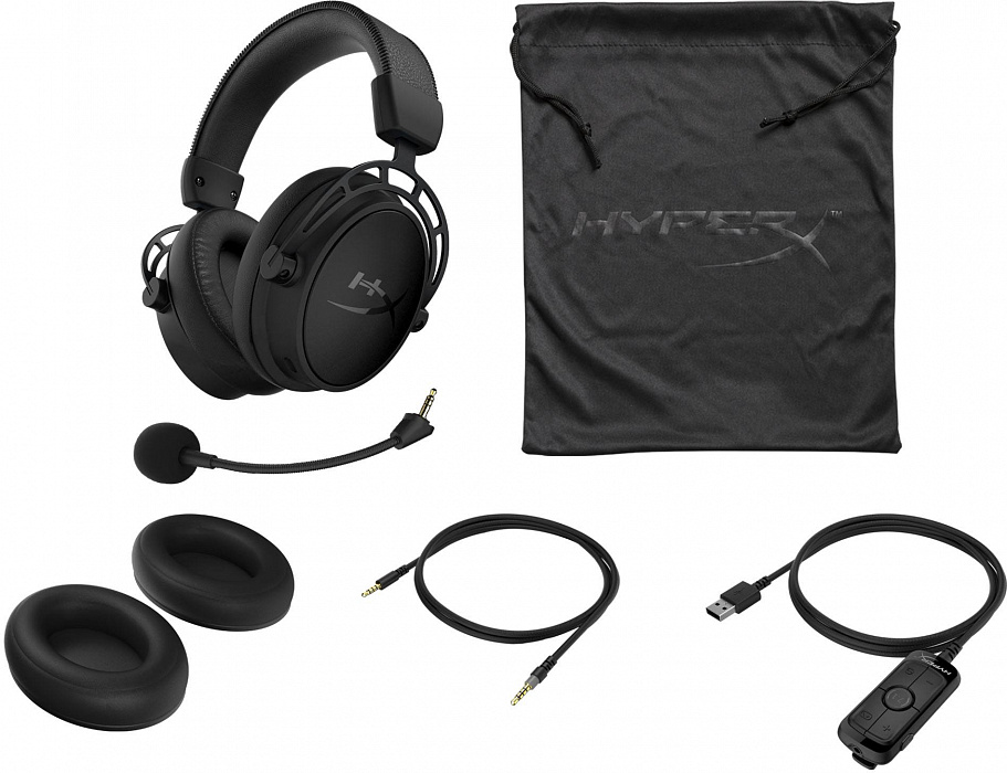 Игровые наушники HyperX Cloud Alpha S HX-HSCAS-BK/WW (Black) купить в интернет-магазине icover