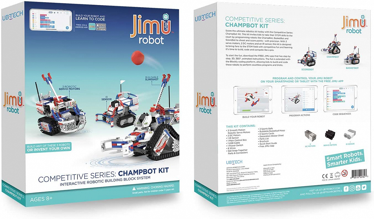 Электронный конструктор Ubtech Jimu Robot CourtBot (JRA0404) купить в интернет-магазине icover