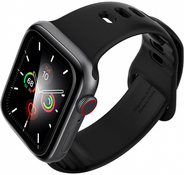 Защитное стекло Spigen ProFlex EZ Fit (AFL01220) для Apple Watch series SE/6/4/5 44mm (Black) купить в интернет-магазине icover