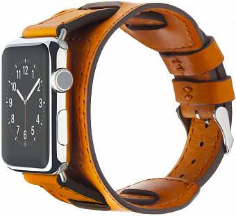 Сменный ремешок Cozistyle Wide Leather Band (CWLB18) для Apple Watch SE/6 42mm (Light Tan)
