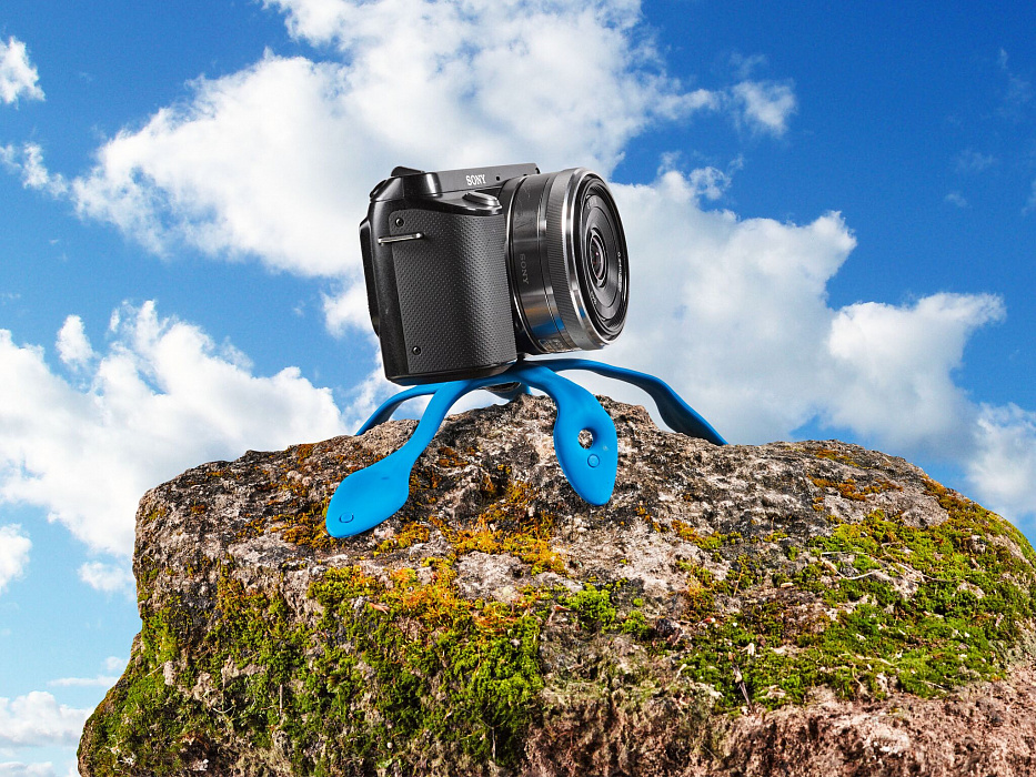 Трипод Miggo Splat Flexible (MW SP-CSC BL 20) для фотоаппаратов (Blue) купить в интернет-магазине icover