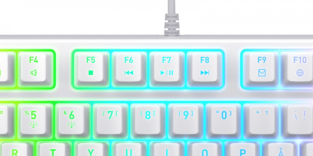 Игровая клавиатура Xtrfy K4 RGB Tenkeyless (White) купить в интернет-магазине icover