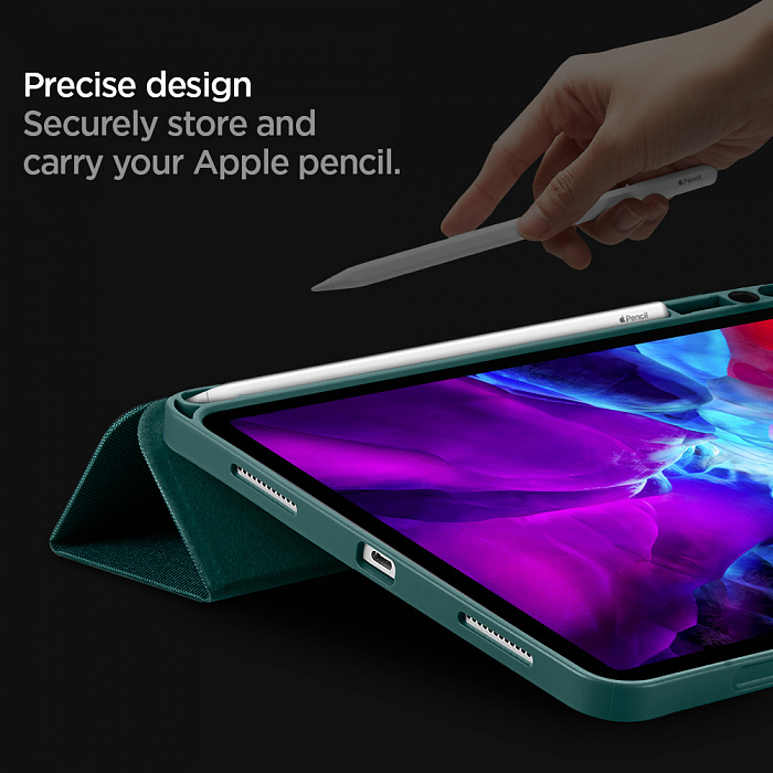 Чехол Spigen Urban Fit (ACS01056) для iPad Pro 11" 2020/21 (Midnight Green) купить в интернет-магазине icover