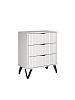 Комод RIDBERG LUGANO мини 3Я (White/Black) купить в интернет-магазине icover