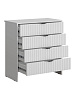 Комод RIDBERG LUGANO 4Я (White/Black) купить в интернет-магазине icover