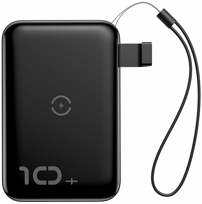 Внешний аккумулятор Baseus Mini S Bracket 10W Wireless Charger 10000mAh (Black) купить в интернет-магазине icover