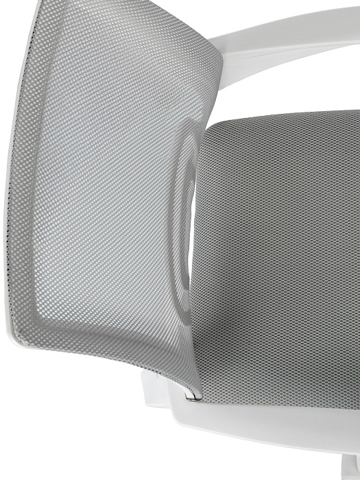 Кресло Domfy DK X-ROOM сетка/ткань/пластик (Light Grey/White) купить в интернет-магазине icover