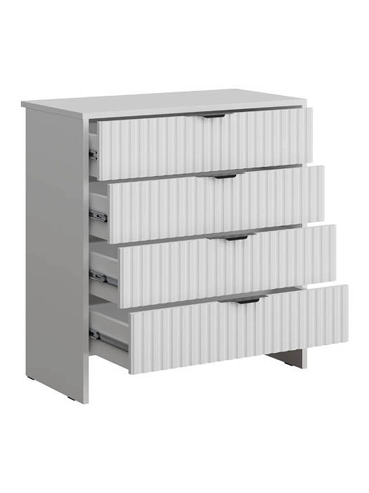 Комод RIDBERG LUGANO 4Я (White/Black) купить в интернет-магазине icover