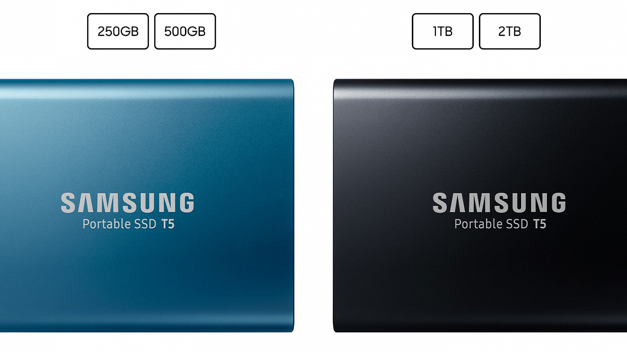 Внешний накопитель Samsung Portable SSD T5 1Tb MU-PA1T0B/WW (Black) купить в интернет-магазине icover