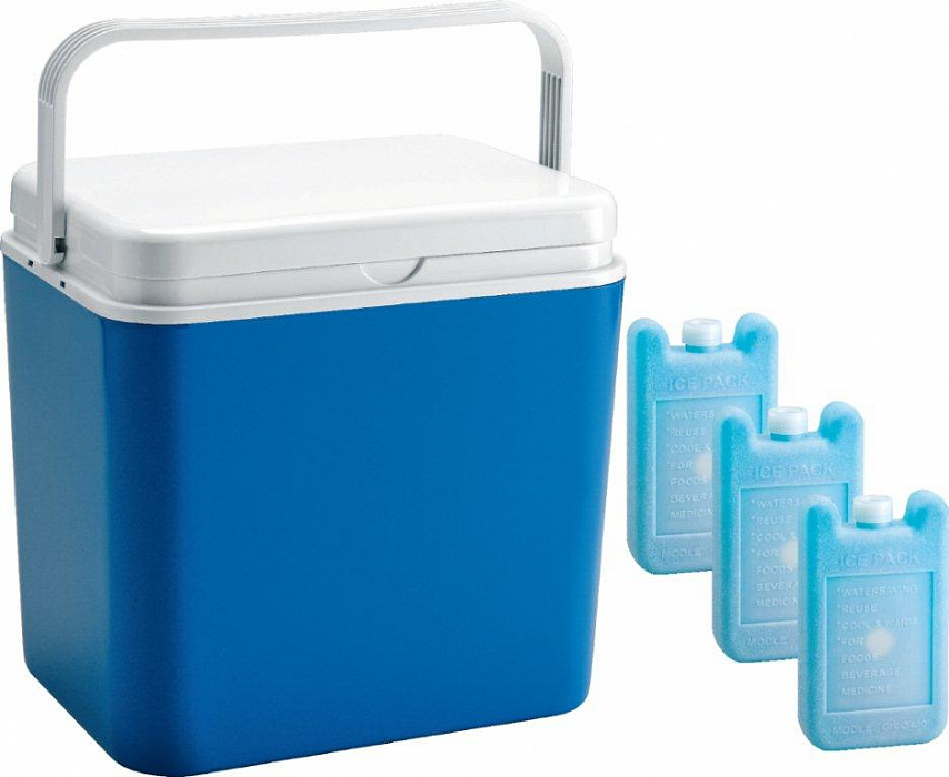 Atlantic Electric Cool Box 30 Liter 12 Volts (4135) - автомобильный холодильник (Blue/White) купить в интернет-магазине icover