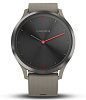 Умные часы Garmin Vivomove HR Sport 127-204 mm 010-01850-03 (Black/Sandstone) купить в интернет-магазине icover