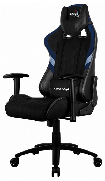 Игровое кресло Aerocool AERO 1 Alpha (Black/Blue) купить в интернет-магазине icover