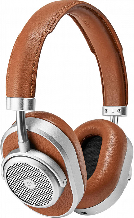 Bluetooth-наушники с микрофоном Master&Dynamic MW65 ANC (Silver Metal/Brown Leather) купить в интернет-магазине icover