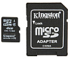 Kingston microSDHC Class 4 4Gb (SDC4/4GB) - карта памяти с адаптером (Black) купить в интернет-магазине icover