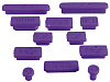 Заглушки портов i-Blason Anti Dust Cup 12psc для MacBook Pro Retina/Macbook Air (Purple) купить в интернет-магазине icover