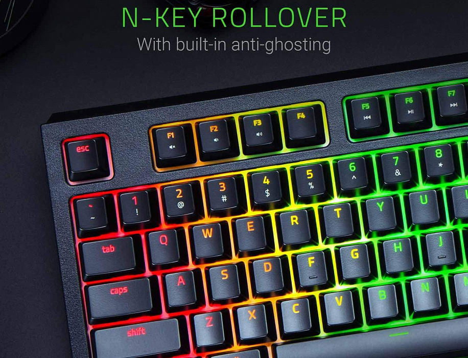 Игровая клавиатура Razer BlackWidow 2019 Green Switch RZ03-02861100-R3R1 (Black) купить в интернет-магазине icover
