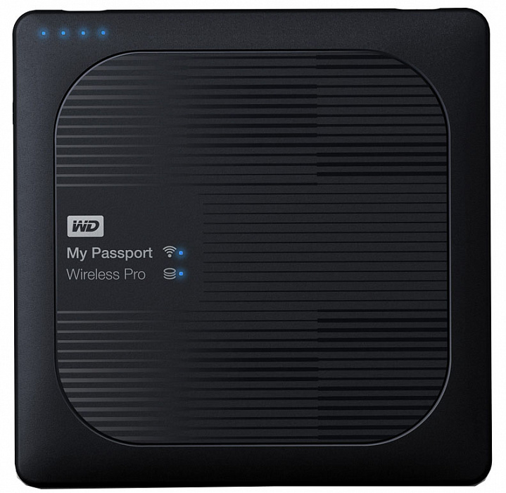 Беспроводной внешний жесткий диск Western Digital My Passport Wireless Pro 2.5" USB 3.0/WiFi 2 Tb WDBP2P0020BBK-RESN (Black) купить в интернет-магазине icover