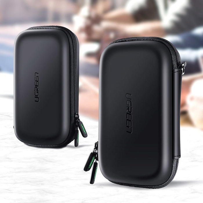 Органайзер Ugreen LP128 (50274) Hard Disk & Accessory Multi-functional Storage Bag (Black) купить в интернет-магазине icover
