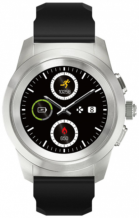 Смарт-часы MyKronoz ZeTime Original Regular (Matte Silver/Black) купить в интернет-магазине icover