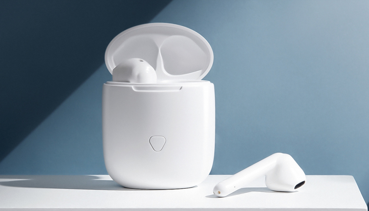 Bluetooth-наушники с микрофоном SoundPeats TrueAir (White) купить в интернет-магазине icover