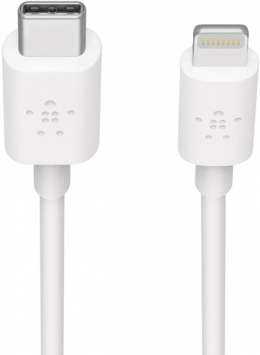 Кабель для iPod, iPhone, iPad Belkin Boost Charge USB-C/Lightning 1.2m F8J239bt04-WHT (White) купить в интернет-магазине icover